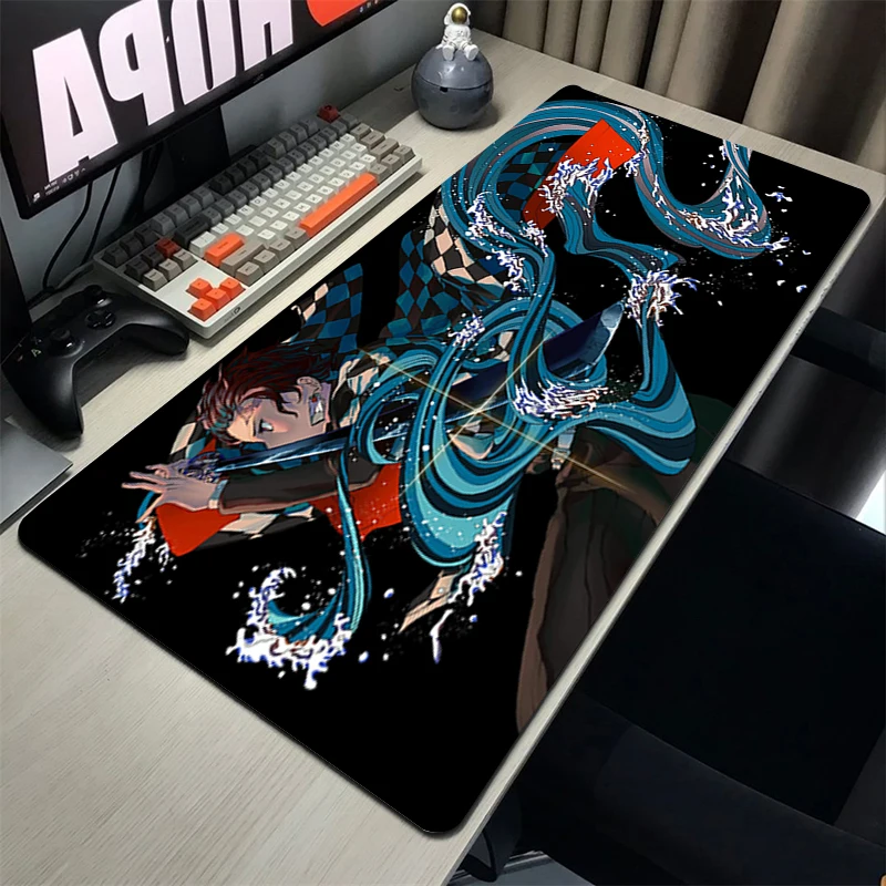 Demon Slayer Gaming Mouse Pad Anime Mouse Mat with Non slip Rubber Large Mousepad Desk Mat Gaming Accessories Mousepad