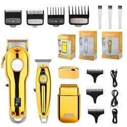 Kemei Professional Finishing Hair Clipper Kit Electric Cordless Hair Trimmer Hair Cut Machine for Men KM-1949 KM-1986 KM-Tx1