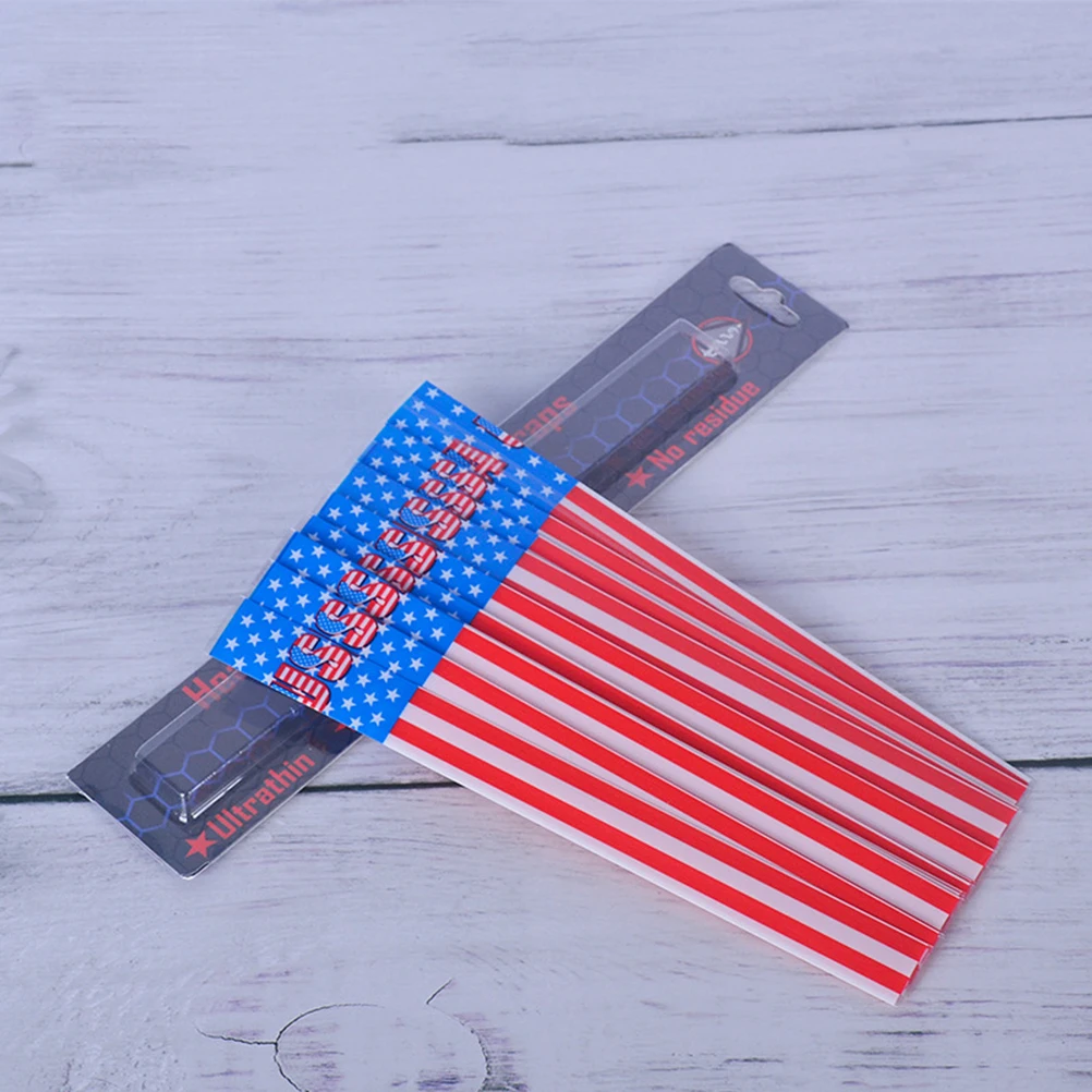 

30pcs Arrow Stickers Heat Shrinkable Universal American Flag Design Long Lasting Easy Apply Remove Star Stripes