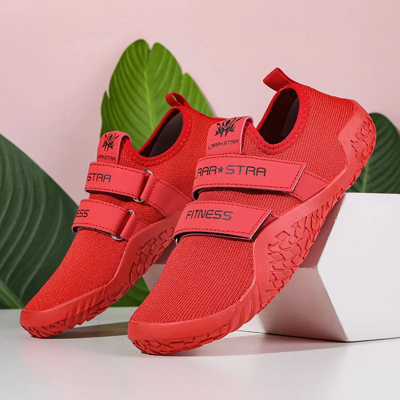 أحذية اللياقة البدنية للأزواج في الأماكن المغلقة، أحذية القرفصاء الممتصة للصدمات وغير قابلة للانزلاق وقابلة للتنفس، أحذية تدريب شاملة على حبل القفز