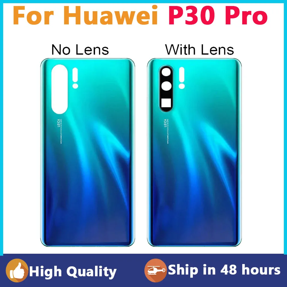 Battery Glass Door With Lens For Huawei P30 Pro VOG-L29 L04 Back Cocer Glass Repair Parts For Huawei P30 Pro Back Cover