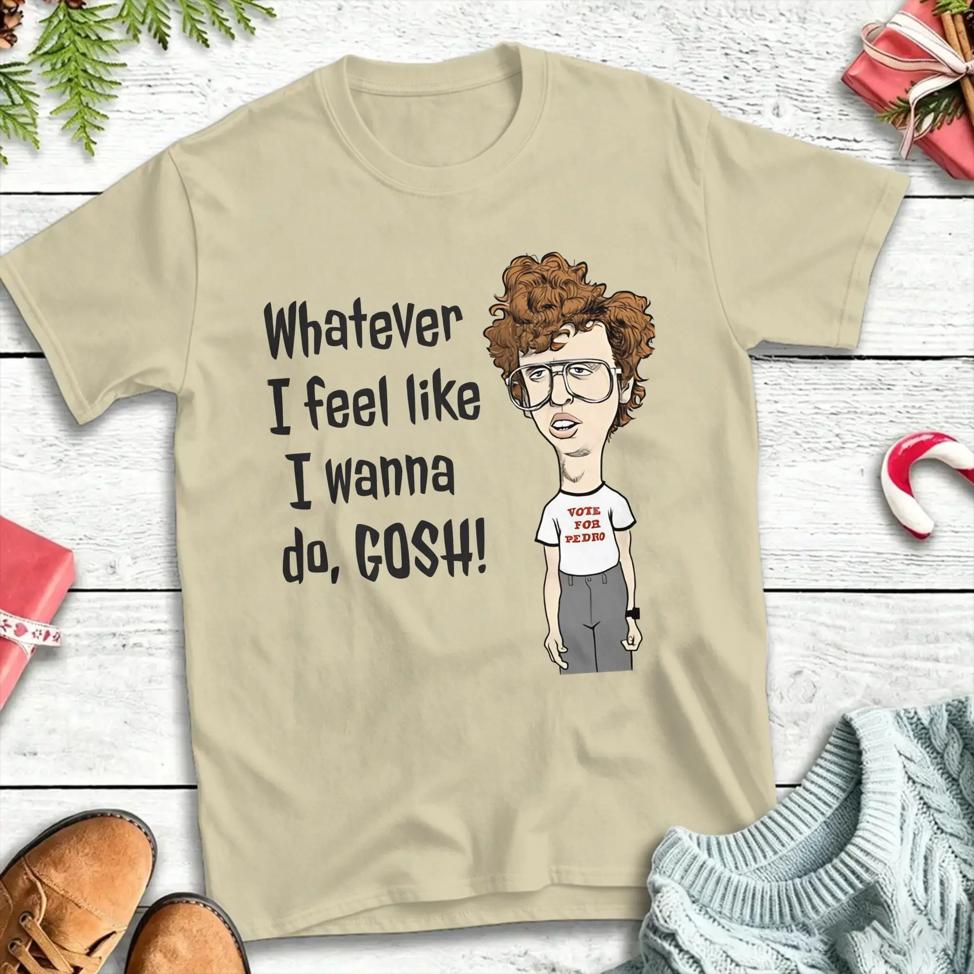 Napoleon Dynamite - Whatever I Feel Like  T-Shirt  Casual Cotton Tee Shirt Round Collar Short Sleeve T Shirt Summer Clothes