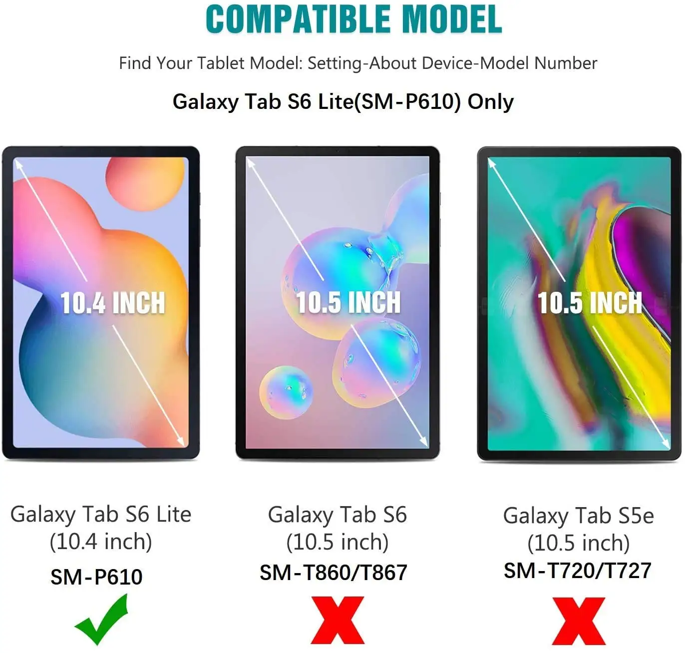 ( 3 Pack ) Tempered Glass For Samsung Galaxy Tab S6 Lite 10.4 2020 2022 SM-P610 SM-P615 SM-P613 SM-P619 Screen Protector Film