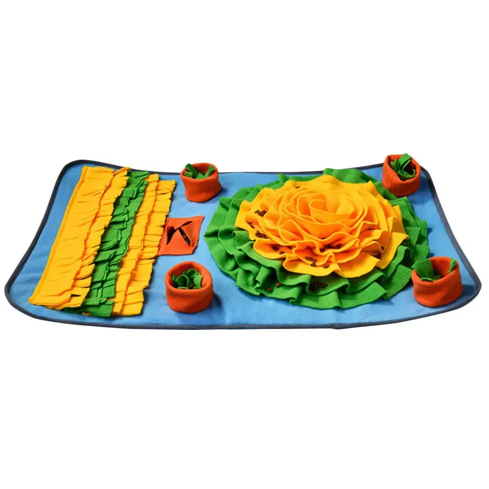 Premium Snuffle Mat for Dogs Cats Household Foraging Pad Soft Supple Fabric Promotes Metabolism Blood Circulation Energy Burn