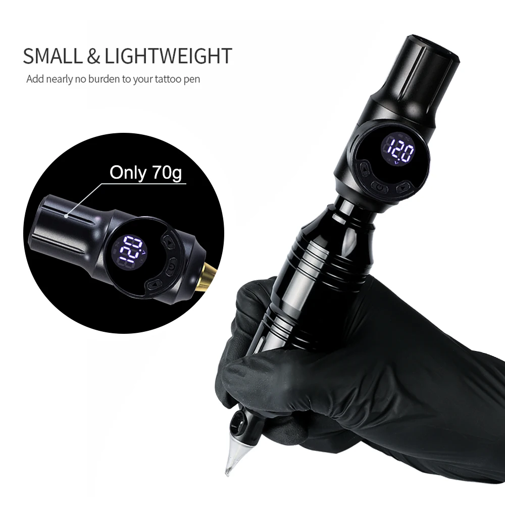 

Tattoo Machine Set High Speed Rotary Tattoo Pen Machine RCA Jack with 2pcs Wireless Tattoo Power Supply Battery For Body Art