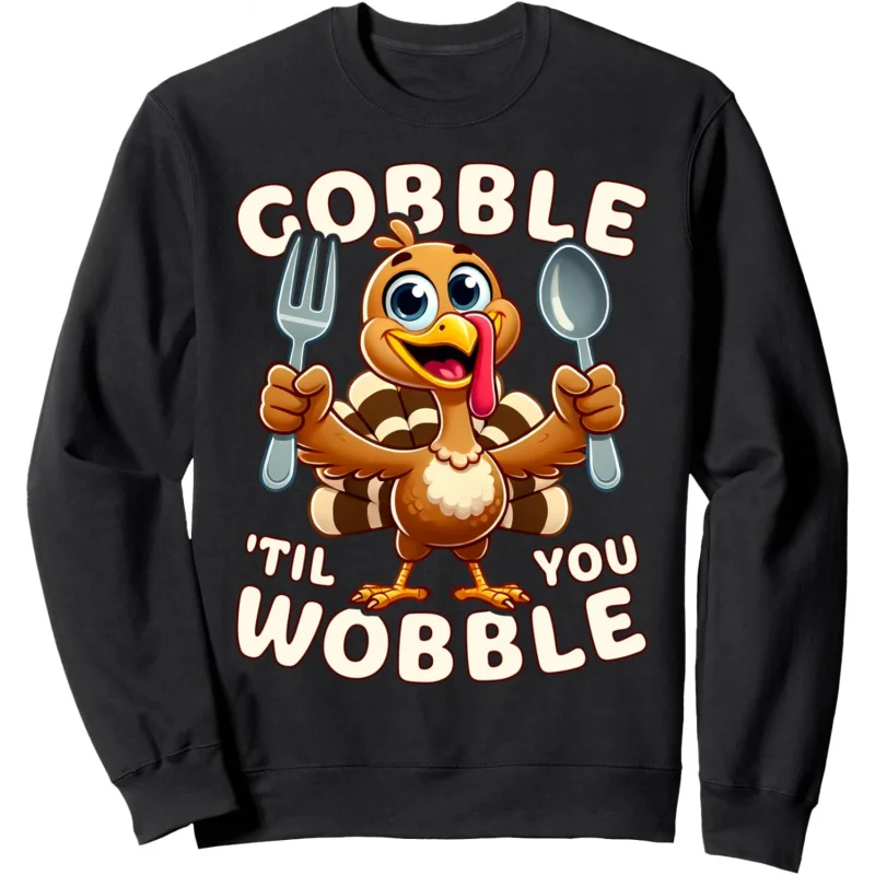 Thanksgiving Funny Turkey Ready For Dinner Sweatshirt