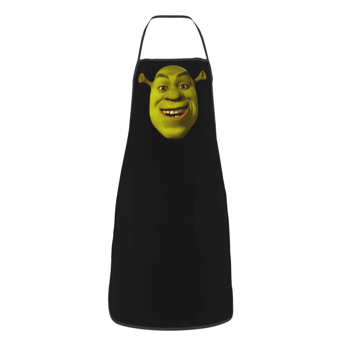 Custom Unisex Funny Monster Shrek Face Bib Apron Adult Women Men Chef Tablier Cuisine for Kitchen Cooking Gardening