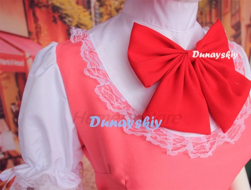 Anime Mädchen rosa Car captor Sakura Prinzessin Kleid Cosplay Kostüm Lolita Kleid für Kinder Karte Kampf Uniform Schürze Kleid mit Hut