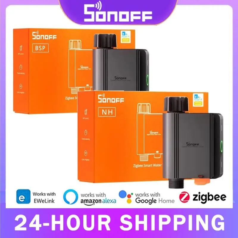 SONOFF SWV Zigbee Smart Water Valve Automatic Irrigation IP55 Easy Install Remote Control Time Schedule Via EWeLink Alexa Google