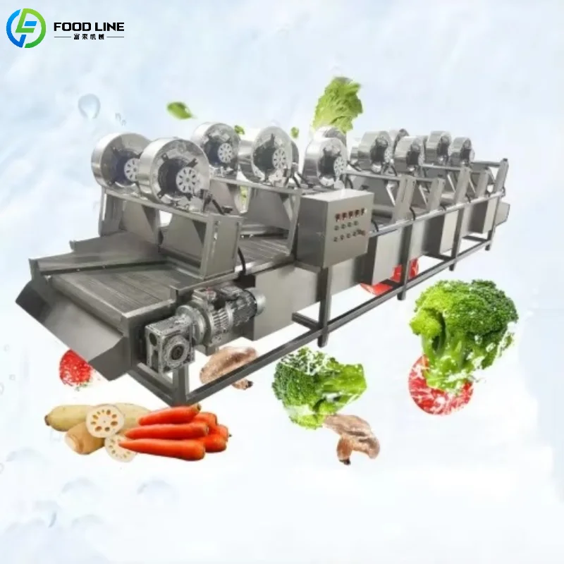 Customized Mobile Fruit Vegetable Drying Conveyor Belt Stainless Steel Strong Wind Air Drying Commercial Equipment