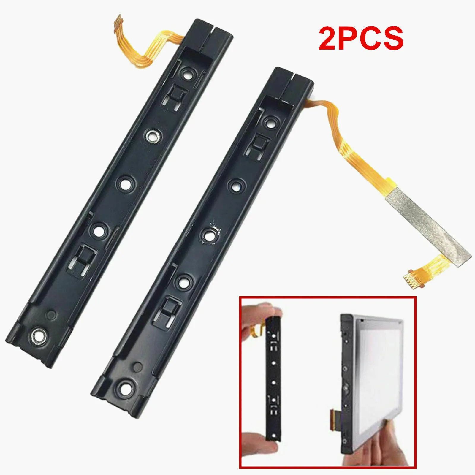 Trái & Phải Trượt Với Cáp Mềm Cho Máy Nintendo Switch Joy-Con Máy Chất Lượng Cao Tay Cầm Đường Sắt Thay Thế Tay Cầm Chơi Game phụ Kiện