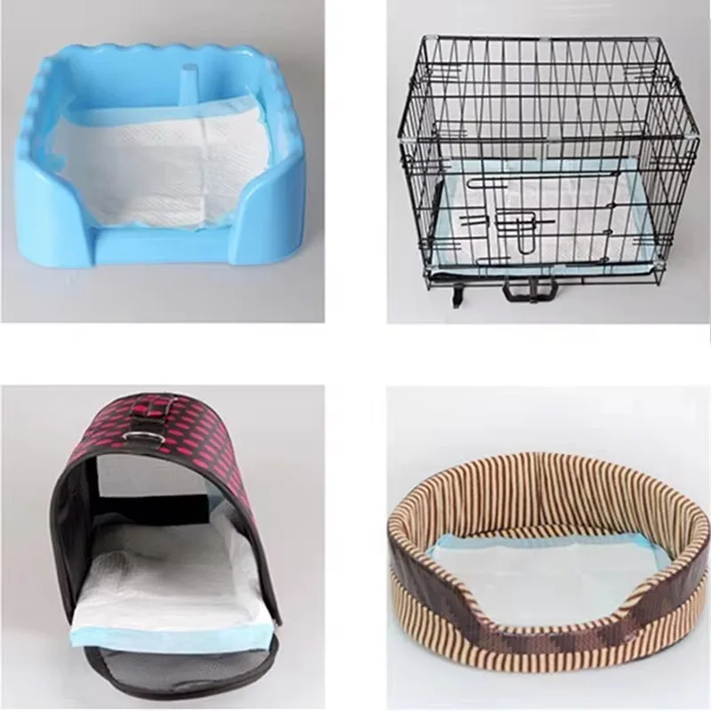 20/50/100PCS Disposable Diapers Dog Cat Urine Mat Puppy Training Absorbent Quick Dry Surface Deodorant Cleaning Pet Supplies