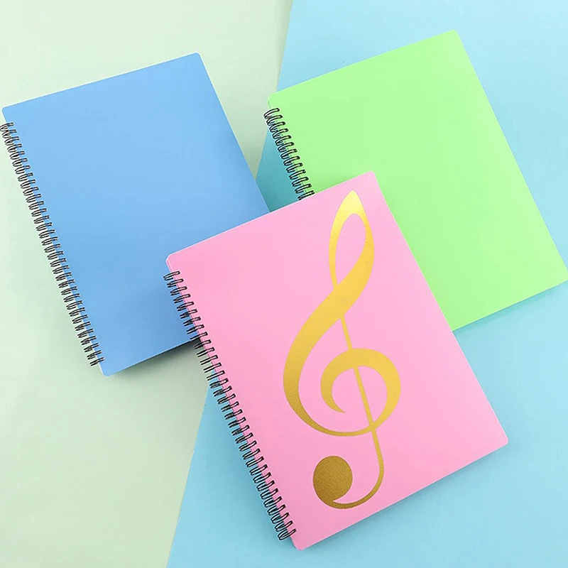 【C】Flexibler Notenordner für Klavier mit 20 Seiten, A4-Format, Notenheft-Clip, Notenmappe für Klavierpartituren, Notenbinder zum Üben – Detail 14