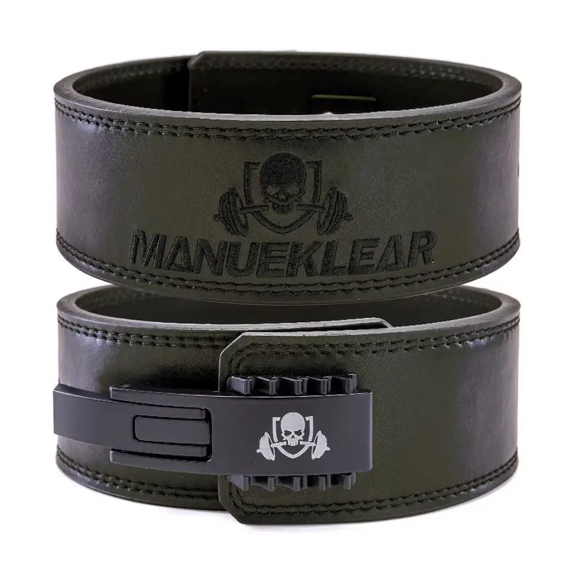 Cowhide Fitness Lifting Belt Adjustable Quick Buckle Waist Support for Squat Deadlift Powerlifting Strength Training