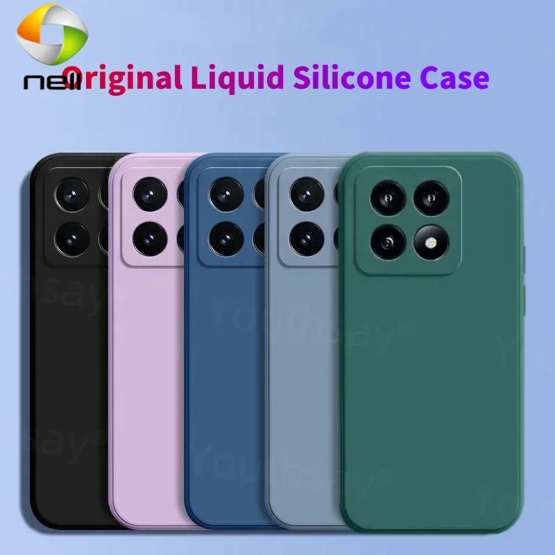 

Для Xiaomi 14T Pro Чехол Xiaomi 14T 13T 12T Pro Чехол Funda Shell Мягкий оригинальный жидкий силиконовый бампер для телефона Xiaomi 14T Pro ca