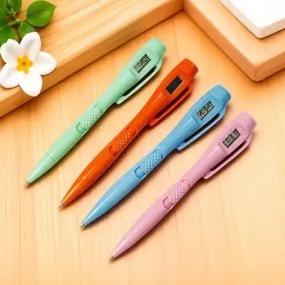 4 قطعة أقلام الامتحانات حبر جل قابل للاستبدال السلس الكتابة طالب القلم متعدد الوظائف ساعة العمل القلم للمدرسة مكتب الاستخدام المنزلي