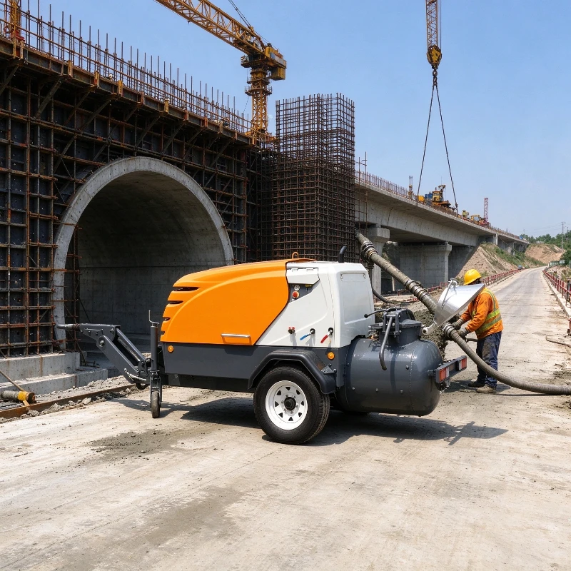 Mortar Pumping Machine Portable Design for Construction Sites M740 M760 for Interior Flooring and Large Area Screeding
