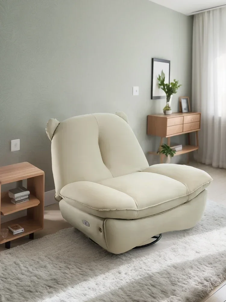 

Electric bear single sofa space first class living room storage multi-functional massage rotating lazy sofa