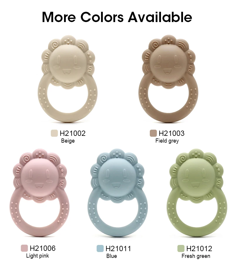 

Lion Teether & Rattle Toy – Gentle Chewable Relief for Babies (3M+), BPA-Free & Easy to Hold