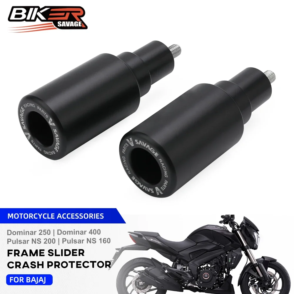 

Dominar 250 2024 Frame Slider Crash Protector For Bajaj Pulsar NS 160 200 Dominar 400 Engine Crash Pad Cafe Racer Protection