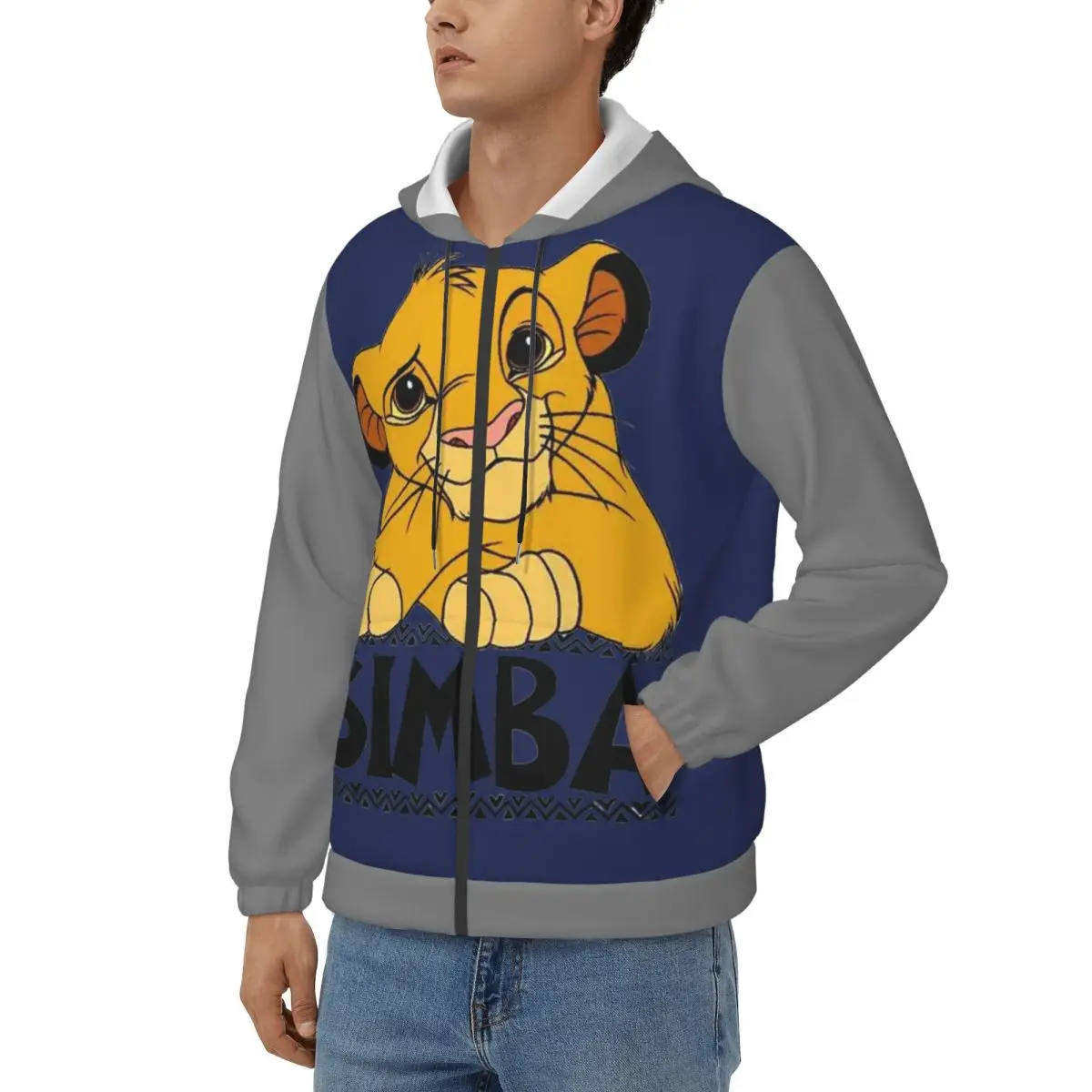 Cute Simba Classic Men Hoodie Disney｠The Lion King｠Film Clothes  Humor Hoodies Winter