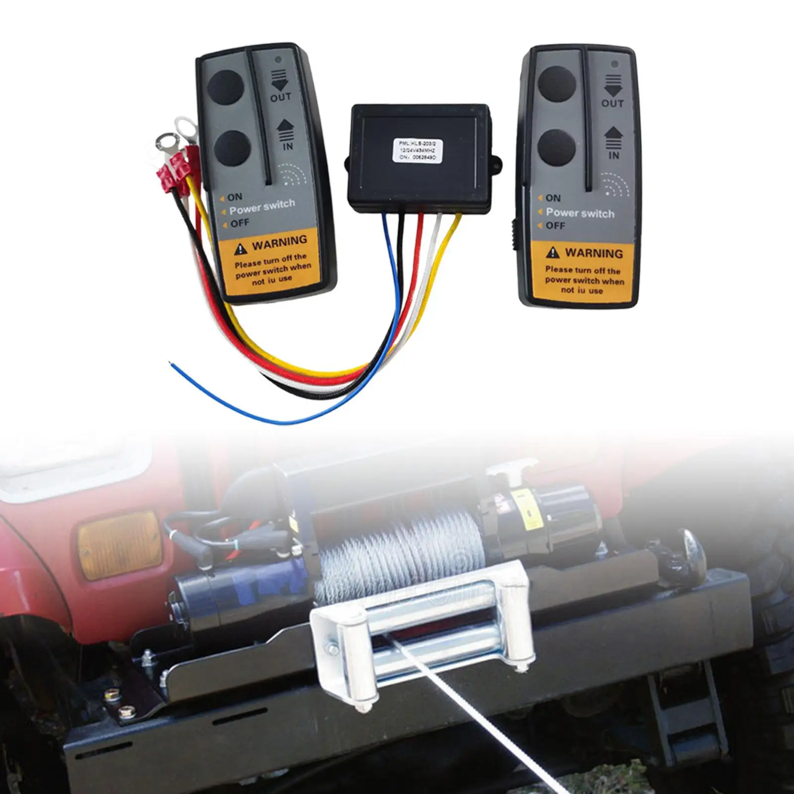 

Recovery Wireless Winch Remote Control Winch Controller Switch for ATV