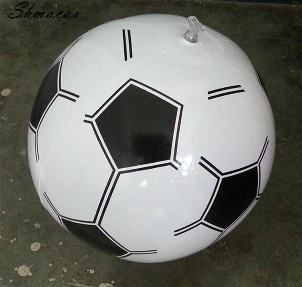 Novidade Inflável Blow Up Soccer Ball para Crianças, Futebol, Praia, Brinquedo ao ar livre, 38cm