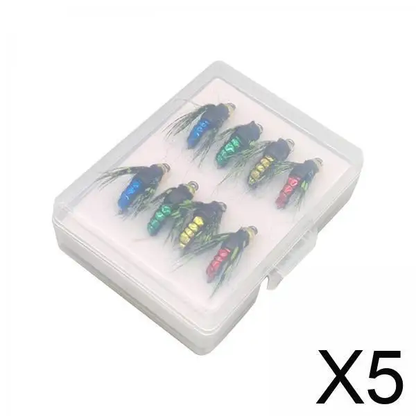 

Набор приманок для нахлыстовой рыбалки, искусственные наживки, аксессуары для ловли форели, коробка для пресноводной и морской рыбалки на озере и реке