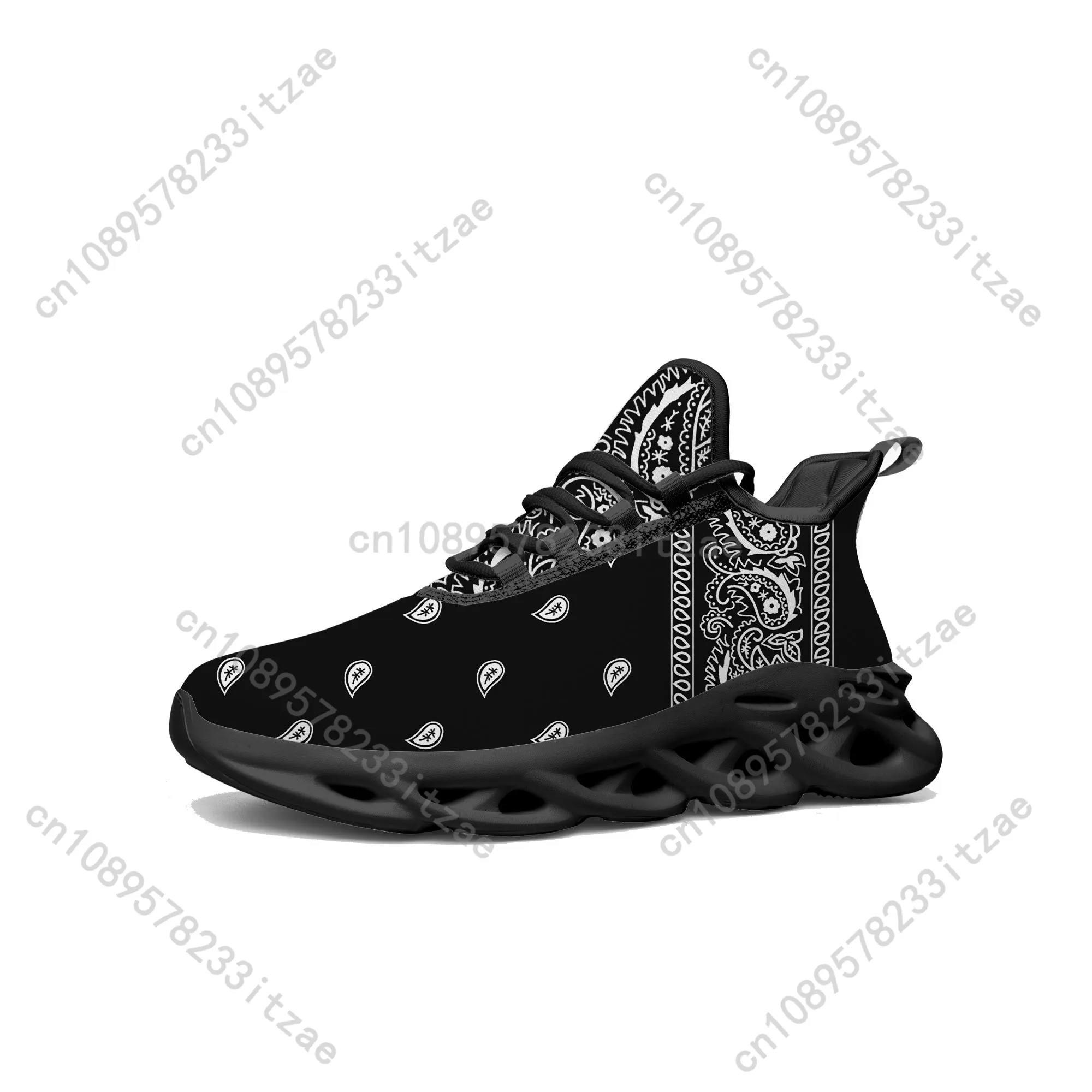 Bandana Paisley Flats Sneakers Mens Womens Sports Running Shoes High Quality Sneaker Lace Up Mesh Footwear custom made Shoe