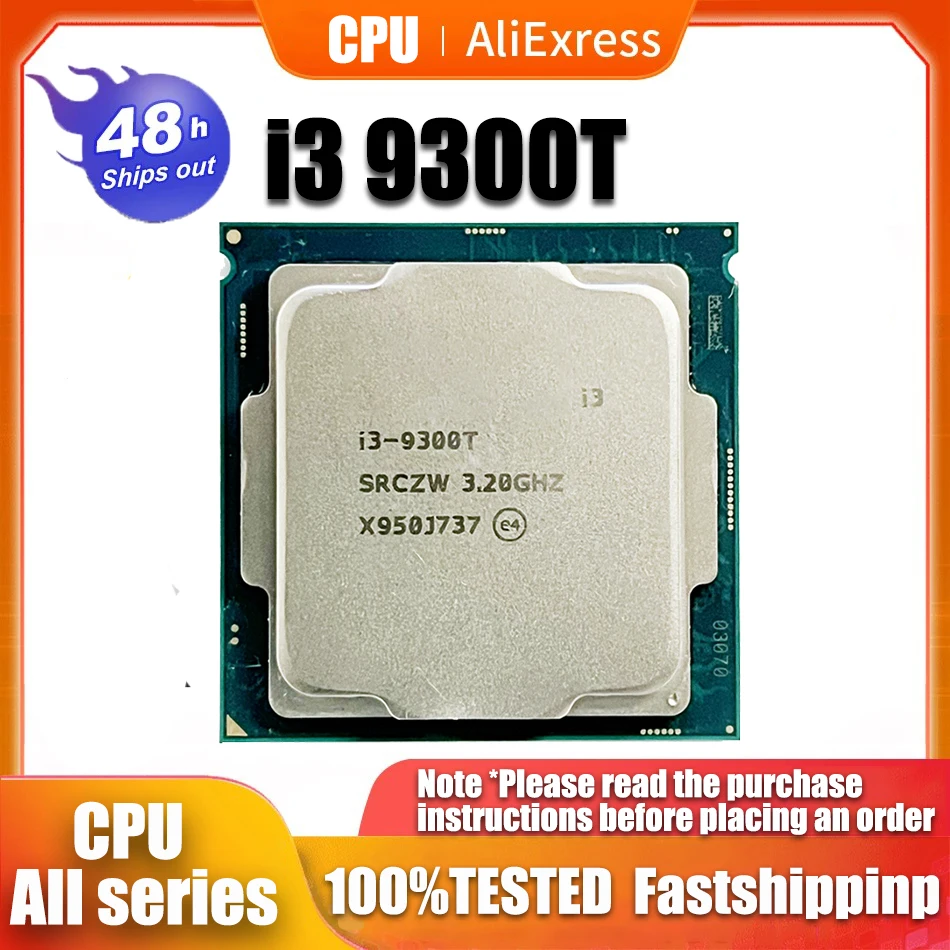 

Used Core i3 9300T 3.2GHz Quad-Core Four-Thread CPU Processor 8M 35W LGA 1151 without Cooler