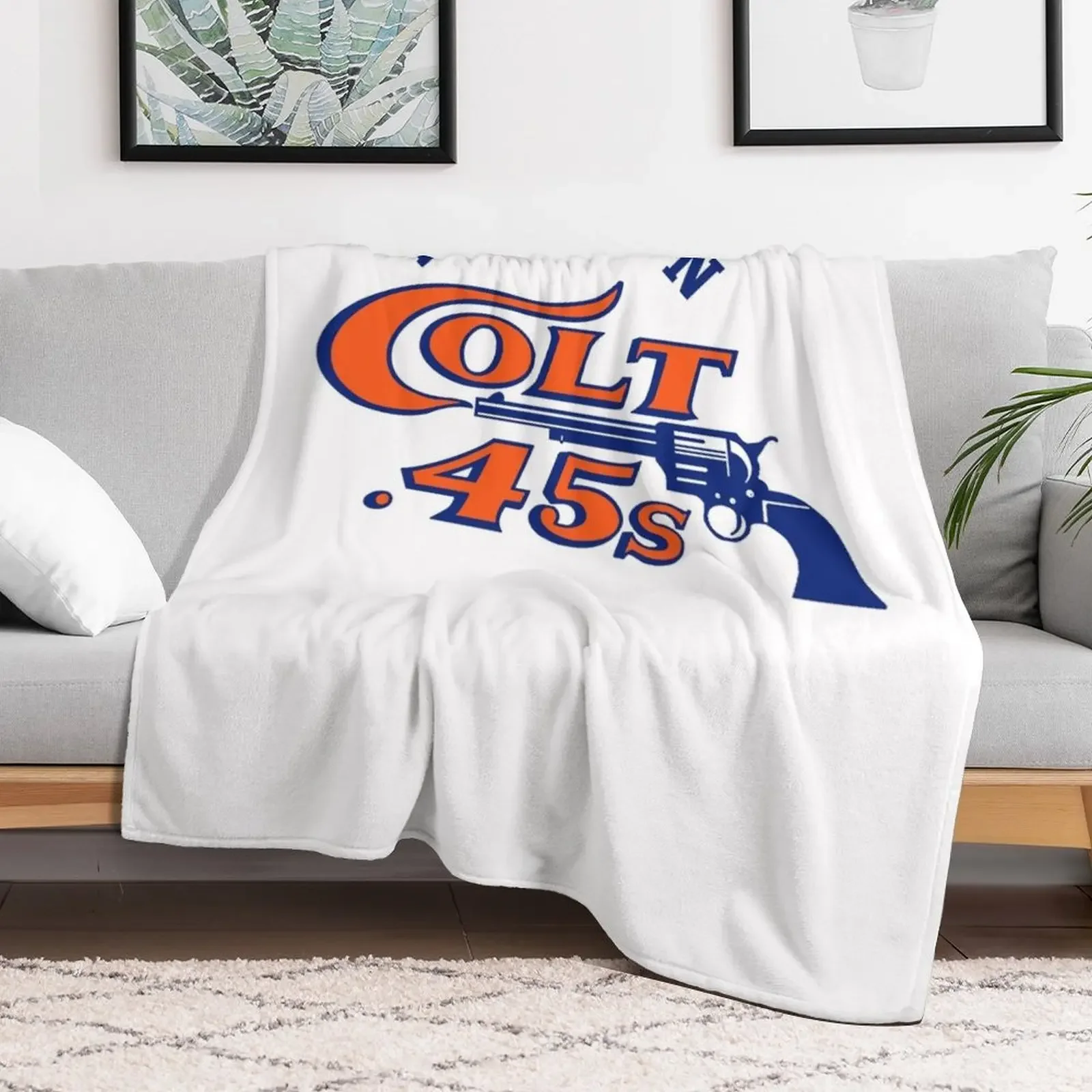 Houston Colt .45s Vintage Throw Blanket Cozy Warm Blanket for Bed Room Decor