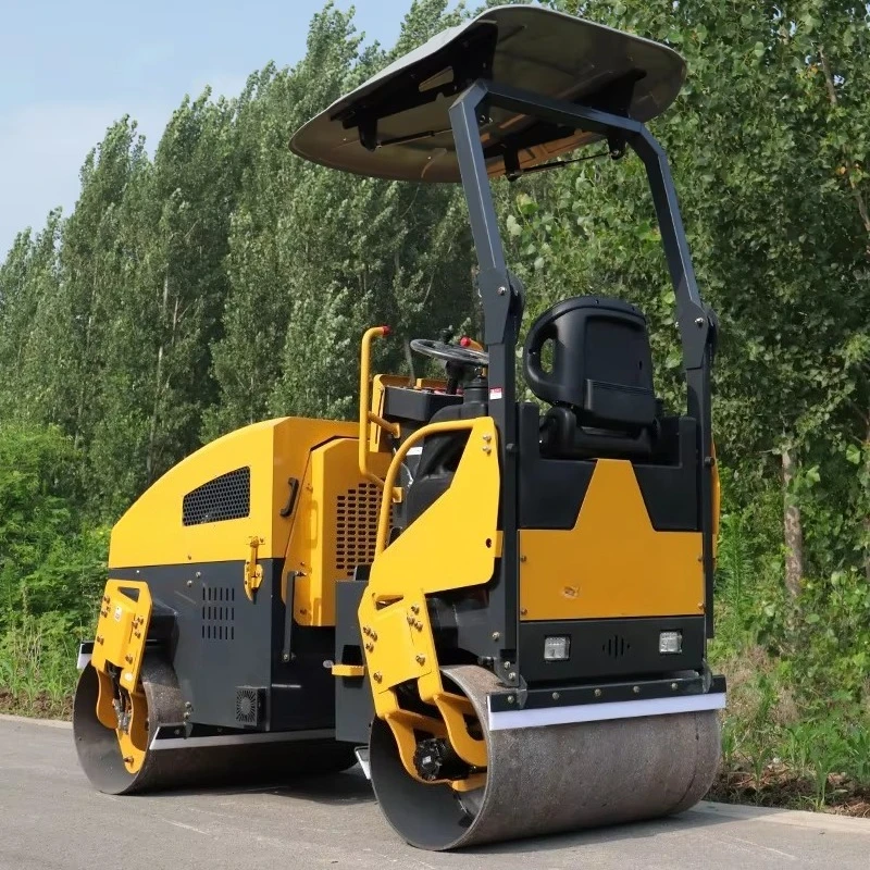 محرك ديزل صغير 2 طن 3.5 طن 5 طن آلة الأسطوانة الأسفلت الأسطوانة الطريق رائجة البيع الضاغط الاهتزازي