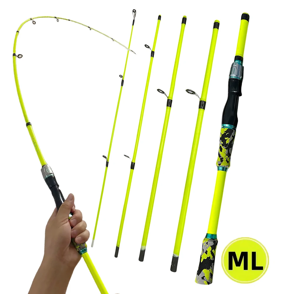 

1,8 м 2,1 м литейные спиннинговые удочки, 4/5 секций, сверхлегкие дорожные портативные приманки, фидер, удочка Pesca, ручка из ЭВА, снасти