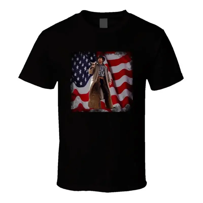 Walker Texas Ranger American Flag Retro 90s Tv Show Fan T Shirt