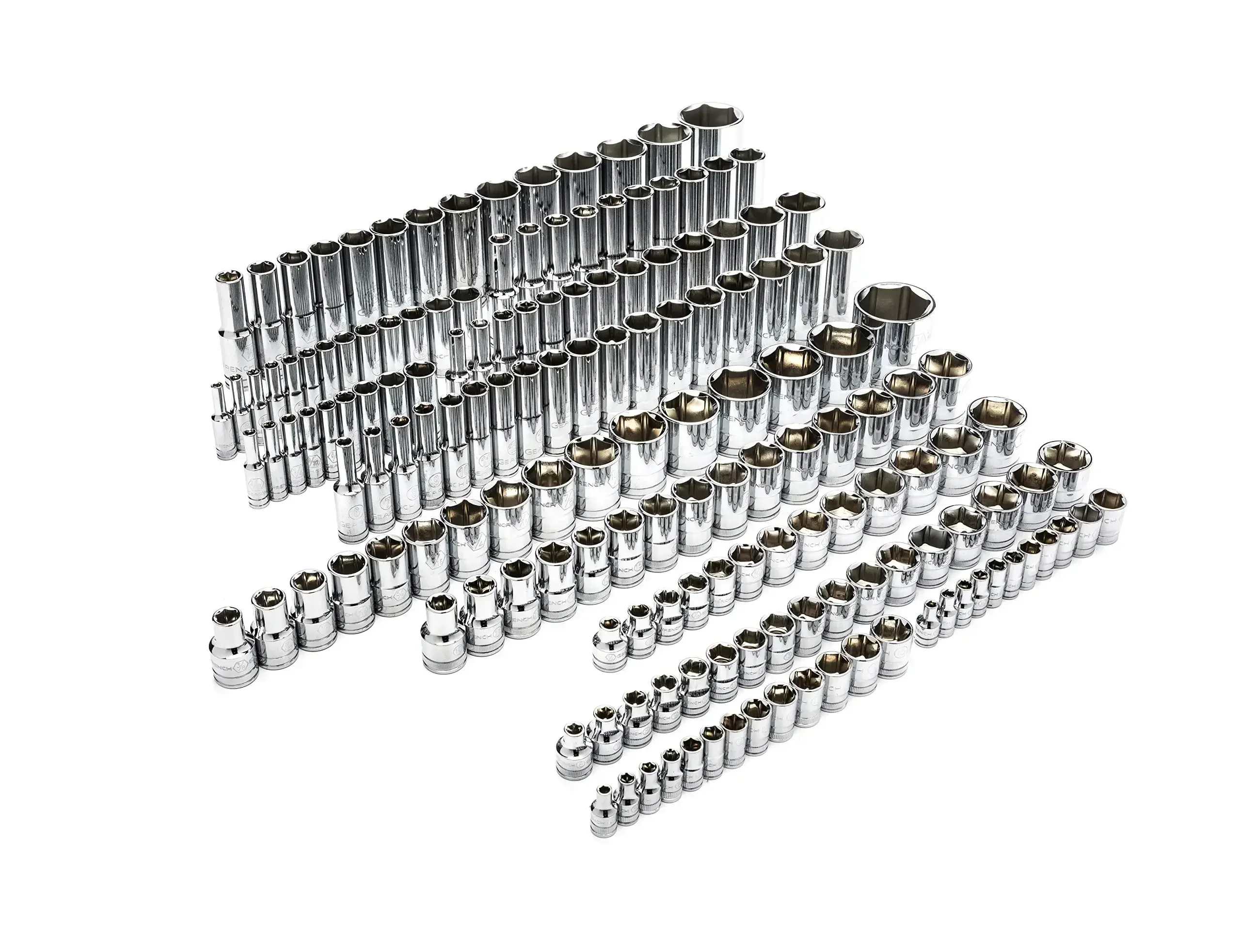 TimWRENCH-Master Socket Set, 163 Piece, 1/4, 3/8, & ½, Dr.12 Point, 89073