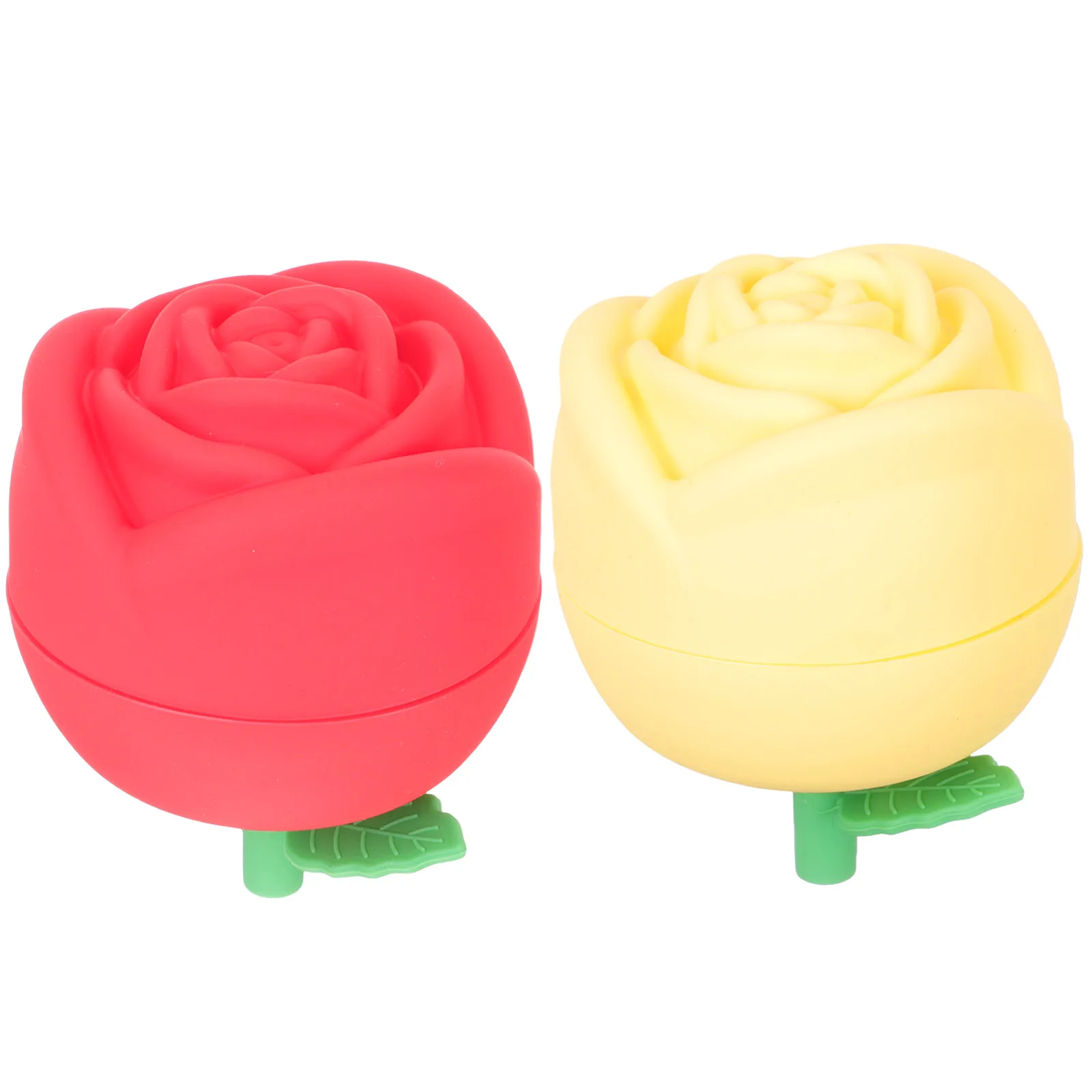 

2Pcs Ice Cube Mold Silicone Rose Ice Balls Shaper for Whiskey Flower Shape Decorative Cocktail Mold Leak Proof