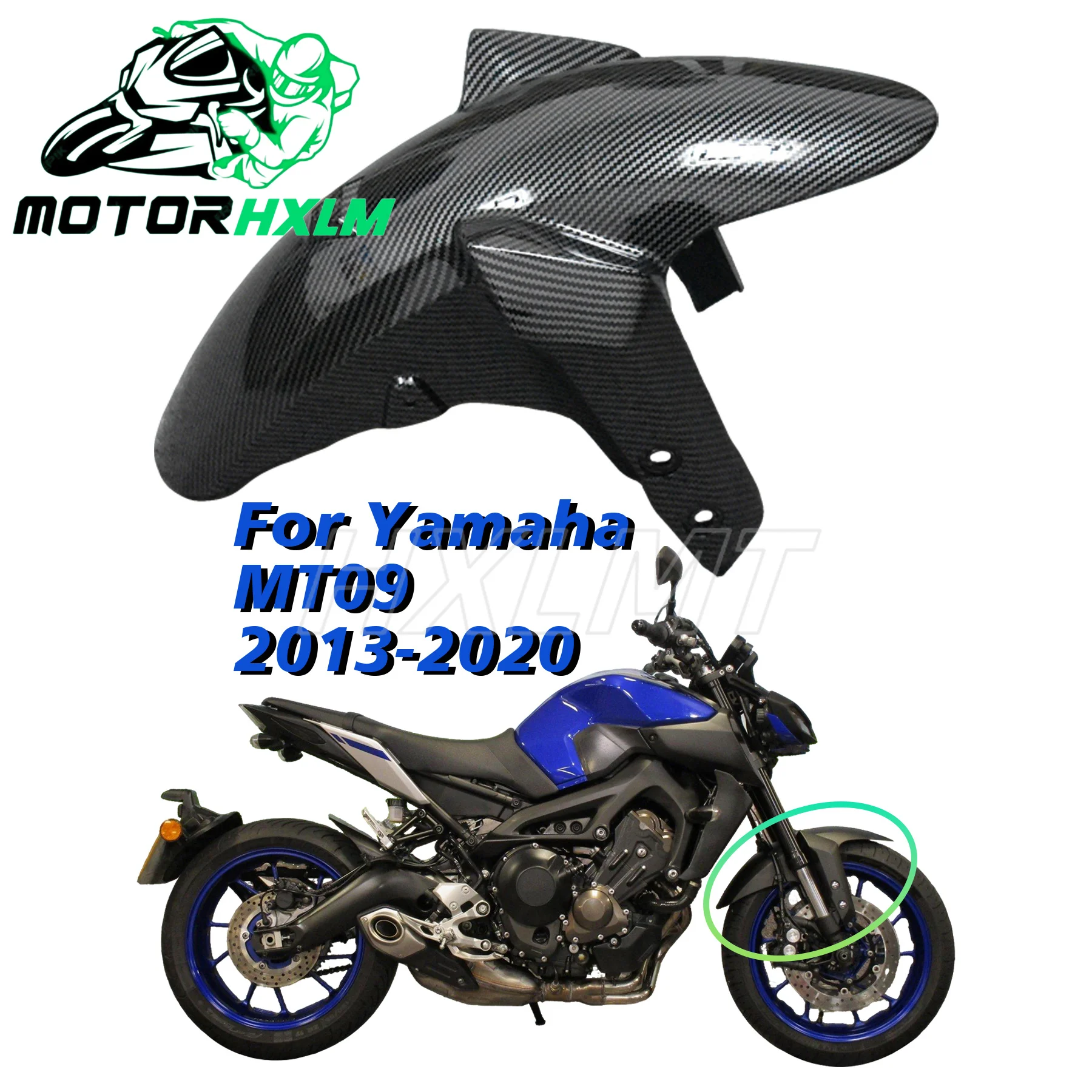 Motorcycle Front Fender For Yamaha MT09  2013-2020 and year 2014 2015 2016 2017 2018 Mudguard Accesorios Splash Guard Protector