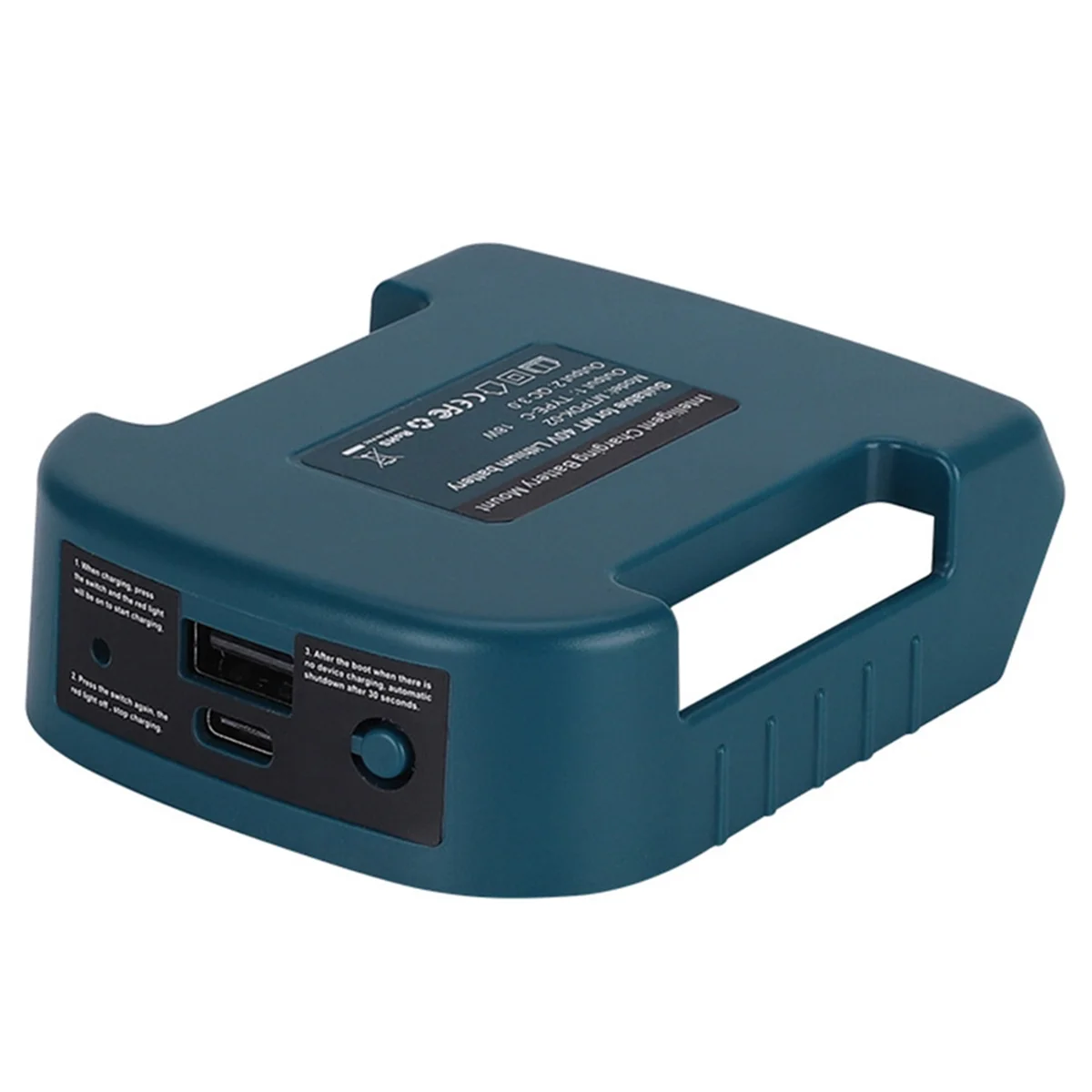 AAA87 para batería de iones de litio Makita de 40V con USB con adaptador de cargador de soporte de batería tipo C adaptador de batería USB para Makita