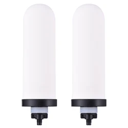 2pcs Ceramic Filter Candle with Activated Carbon Compatible with Gravity Water Filter System