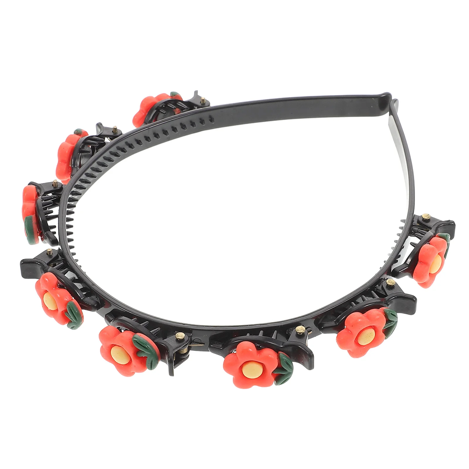 

Children's Little Red Flower Headband Hair Accessories Toddler Kids Ties Girl Accessory Infant Headbands for Baby Braid