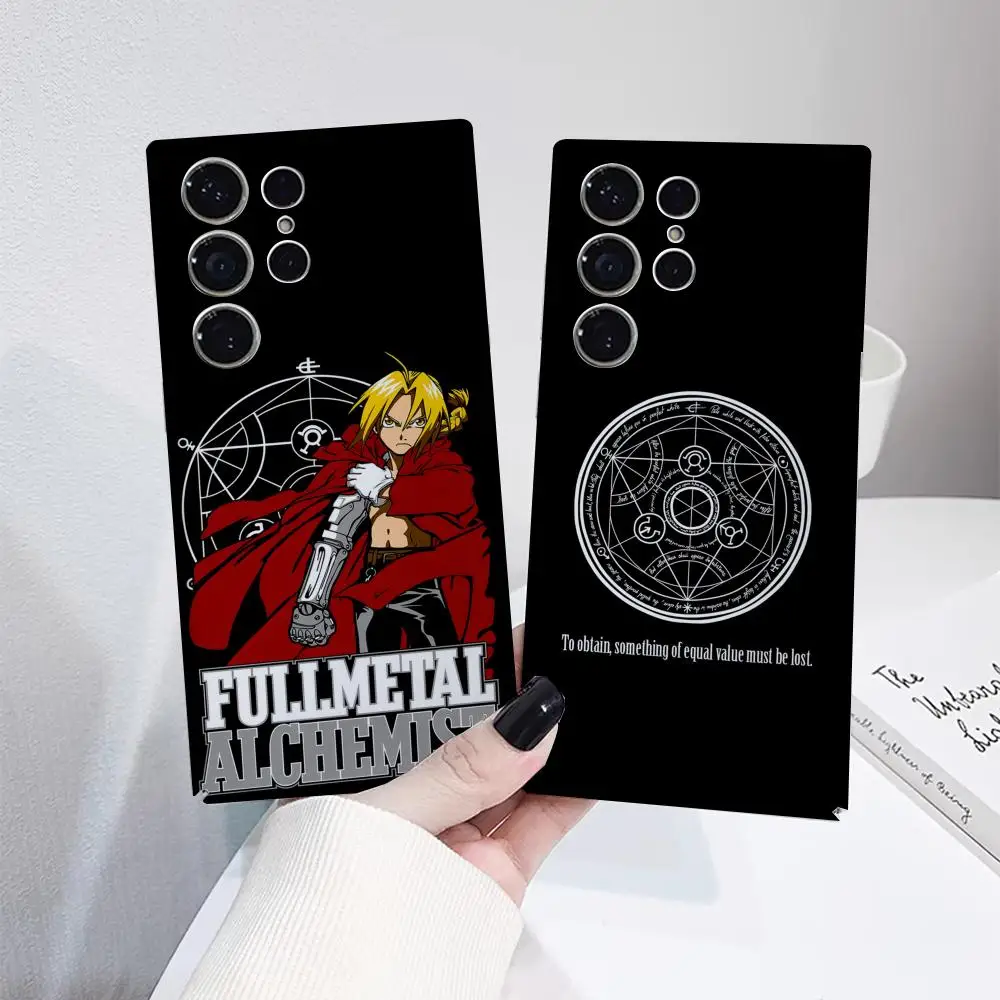

F-Fullmetal A-Alchemist Phone Case for Samsung S25 Film Shell GalaxyS24Ultra 23plus S22 21 A56 36 26 16 Luxury Cover