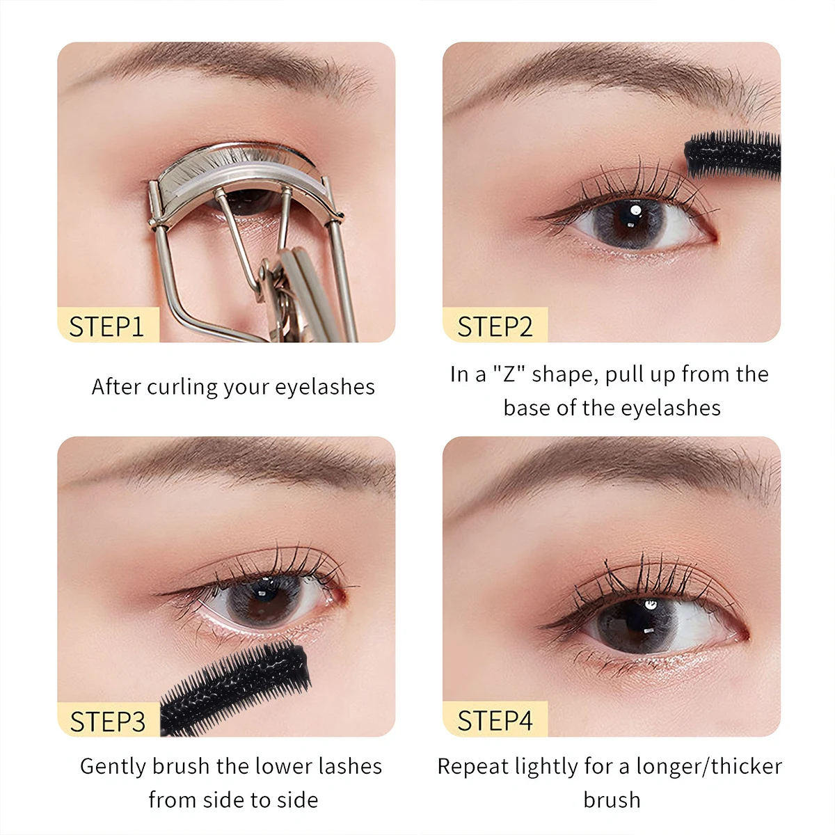 DISHALI New Natural Black Volume Eyelashes Mascara Quick Dry Long Lasting Thick Curling Lengthening Waterproof Makeup Mascara