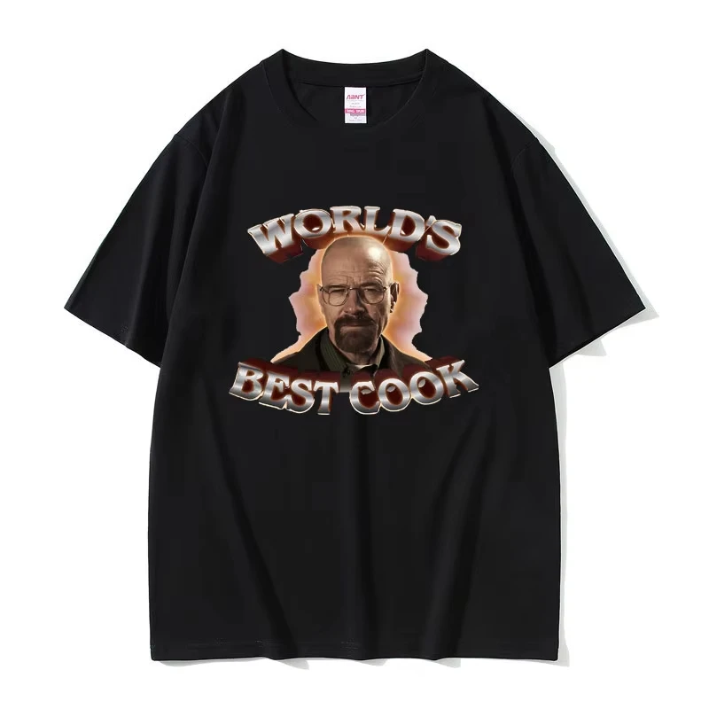 World's Best Cook Walter White Breaking Bad Graphics T-shirts Men Women Vintage Oversized Short Sleeve Tshirt Men's Streetwear