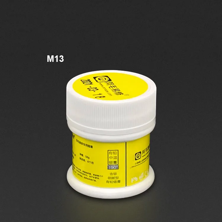 

M13 Lead Silver Moderate 190 Degree 50g Tin BGA Reballing Phone Welding Repair Solder Paste For Mobile Motherboard Repair