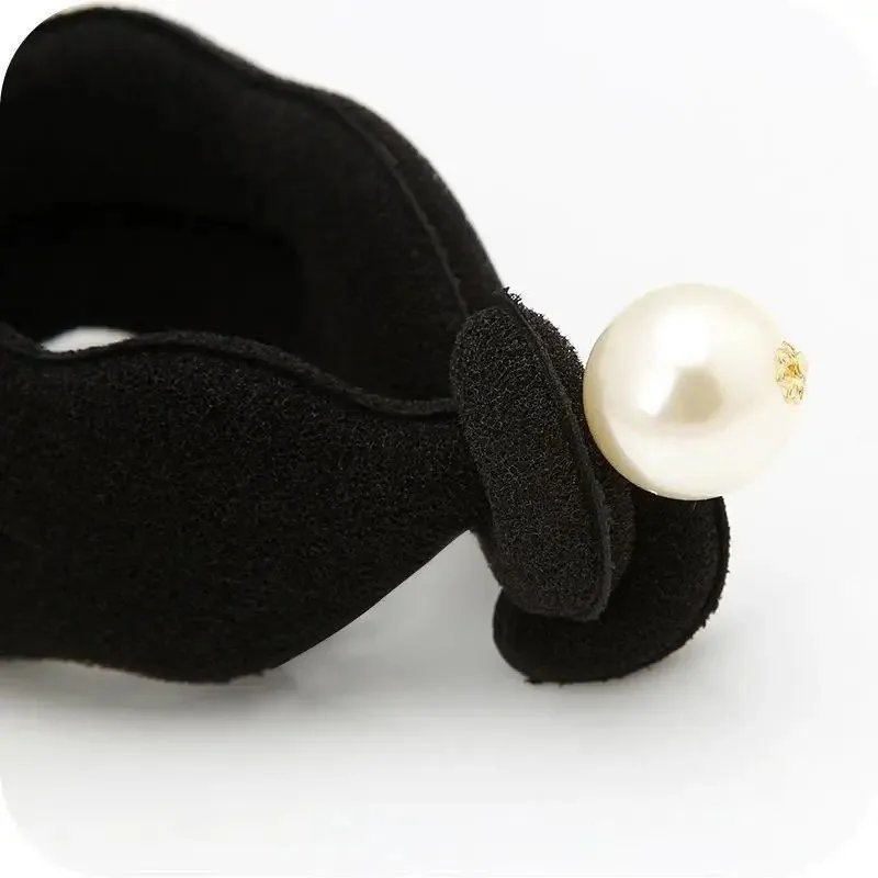 جديد مزدوج هوك الإسفنج حجم كبير مع لؤلؤة الشعر الكرة الصغيرة رئيس زهرة برعم رئيس اللف أداة الشعر أداة الشعر