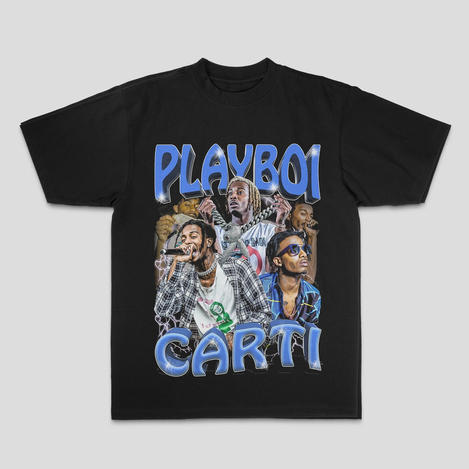 Hot Summer Playb I AM MUSIC Oi Carti American Retro Short Sleeve Vibe Style Printed Cotton T-Shirt Both of Men and Women