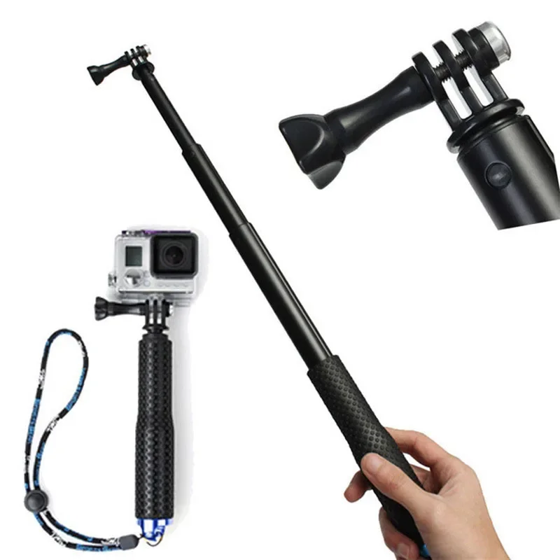 Extendable Stick for Go Pro Handheld Selfie Sticks for GoPro HERO 5 4 6 7 3+ 3 2 1 SJ4000 for Xiaomi Yi