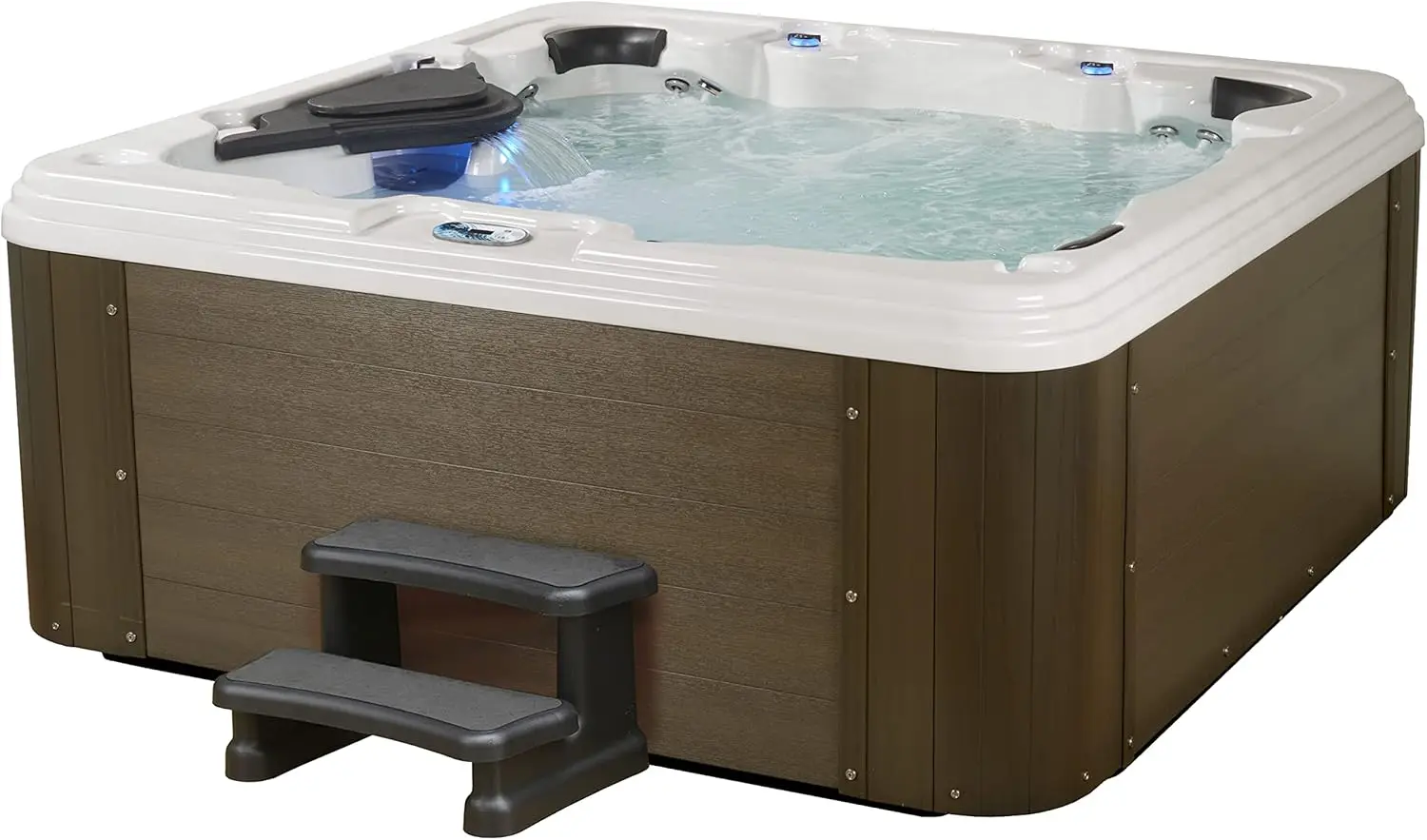 Select Series, Outdoor Hot Tub, Fits 6 Adults, 100 Jets, Lounger Seating, Massage Features, Led Waterfall, Cover Included, Made