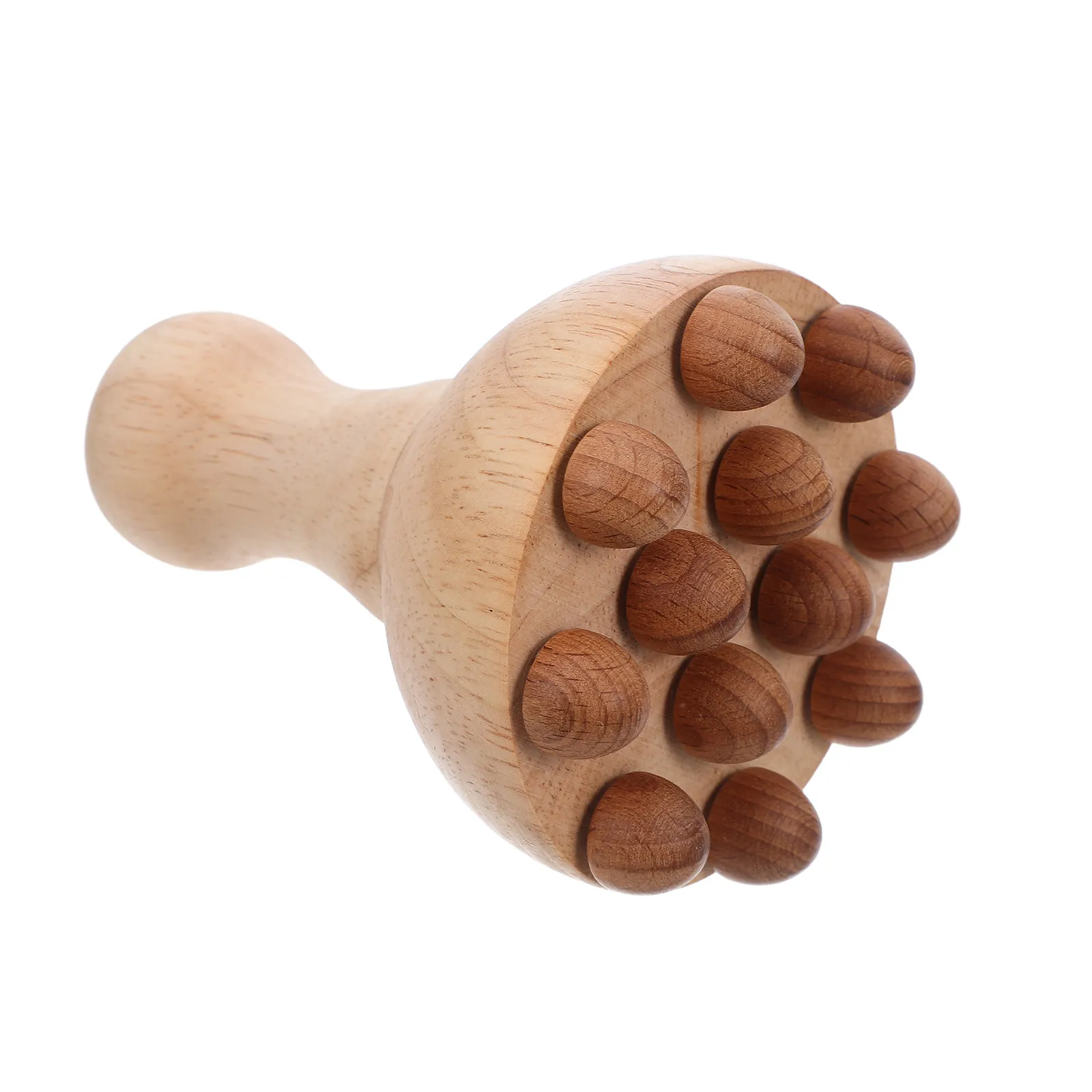 Деревянный массажный ролик, натуральный деревянный ручной массажер для тела, эргономичный ручной массажный инструмент, инструмент для расслабления мышц, палочка для точечного массажа меридианов