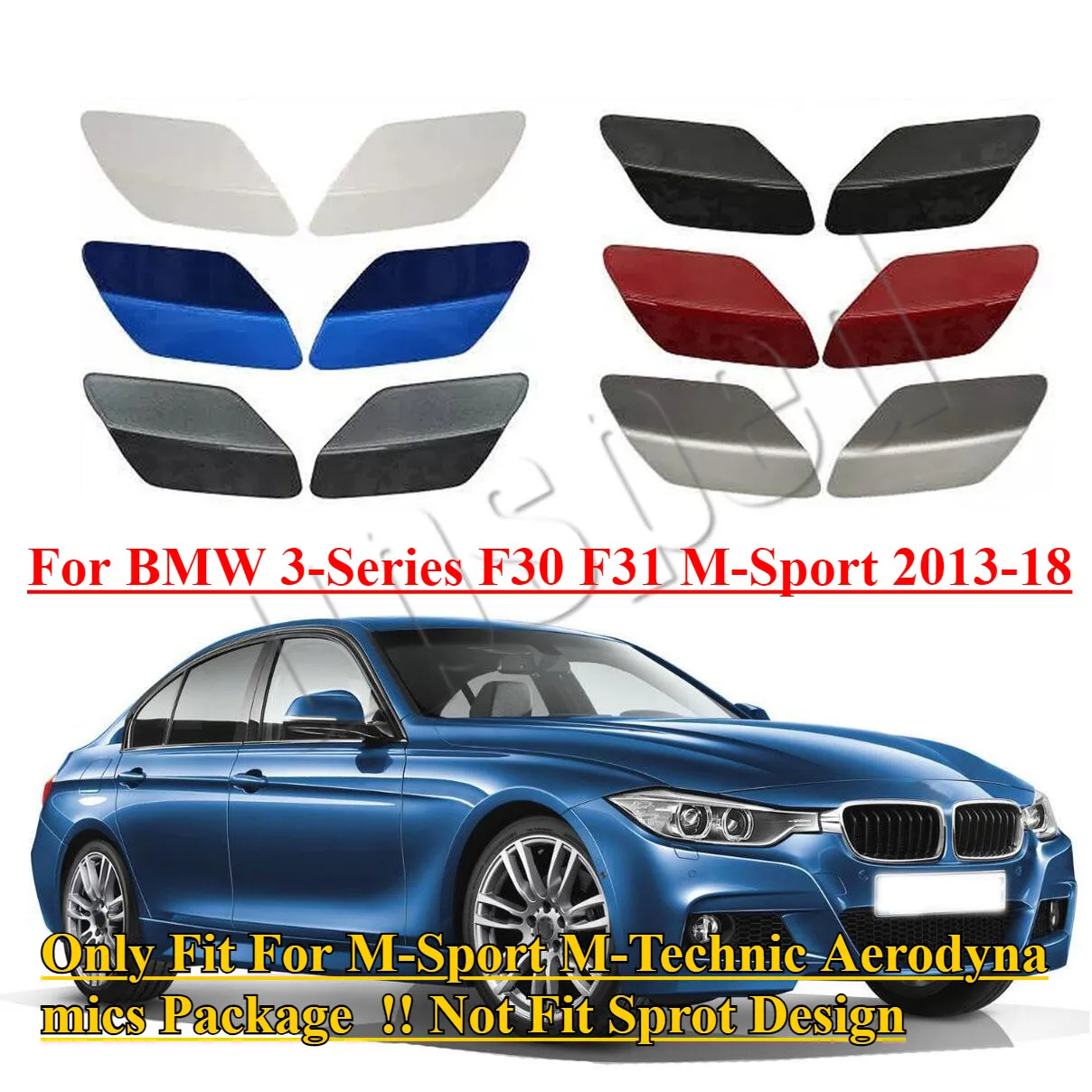 

Крышка омывателя фар переднего бампера для BMW 3-Series F30 F31 M-Sport 2013-18